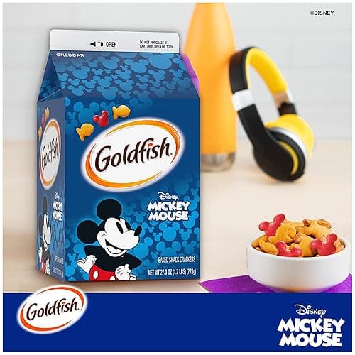Goldfish Disney Mickey Mouse Cheddar Crackers, Snack Crackers, 27.3 oz carton thumbnail 6