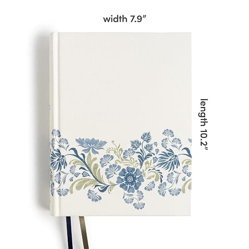 CSB Notetaking Bible, Large Print Edition, Cream Floral Cloth Over Board, Black Letter, Wide Margins, Journaling Space, Single-Column, Reading Plan, Easy-to-Read Bible Serif Type thumbnail 14