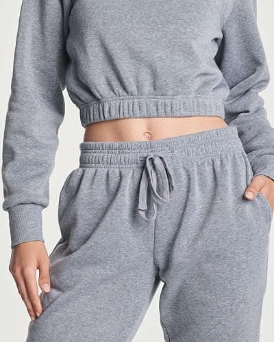 Real Essentials 3 Pack: Women's Fleece Jogger Sweatpants (Available in Plus Size) thumbnail 4