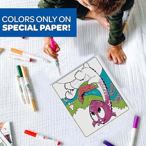 Crayola Color Wonder Prehistoric Pals, Dinosaur Coloring Pages, Mess Free Coloring for Toddlers, Dinosaur Toys, Toddler Travel Activity & Gifts thumbnail 4