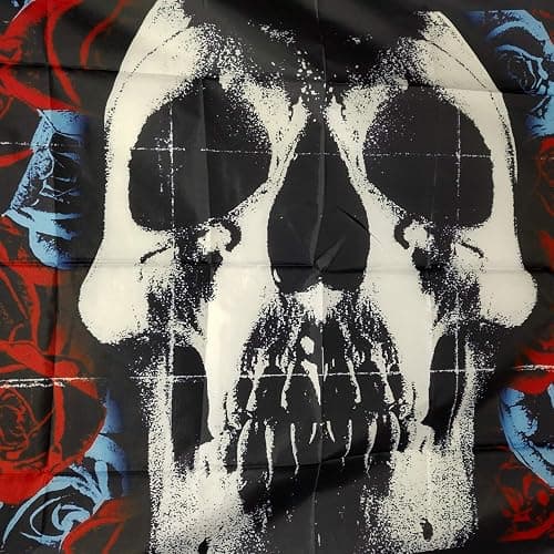 DAOOPS Deftones Flag Album Cover Tapestry Skull Art Poster 4x4 ft banner man cave thumbnail 2