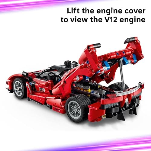 LEGO Technic Ferrari FXX K Kids Toy Car - Building Toy for Girls & Boys - Ferrari Car Toy for Ages 10+ - Makes a Cool Birthday or Any - Time Gift for Kids - Race Car Model for Play & Display - 42212 thumbnail 3