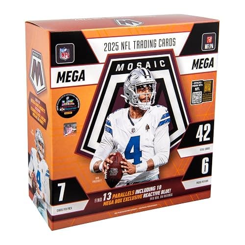 2025 Panini Mosaic Football Trading Cards Mega Box - Image 1