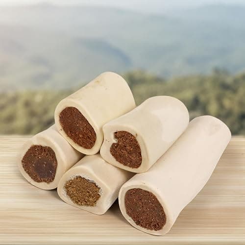 Cadet Stuffed Shin Bones for Dogs, Peanut Butter Flavor, Large, 5-6" | Long lasting dog chew bone for aggressive chewers, supports dental health, dog bones for large dogs, keeps dogs busy thumbnail 8