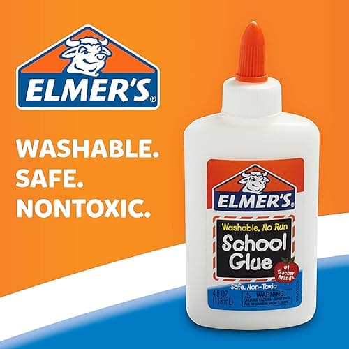 Elmer's Liquid School Glue, Slime & Craft, Safe and Non-Toxic, Washable, White, 4 Ounces Each, Great for Making Slime, 12 Count - Ideal for Classroom, Home, Office, Teacher Supplies thumbnail 6