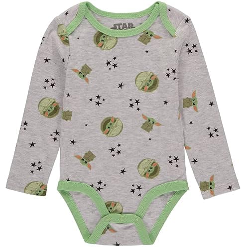 STAR WARS Baby Boys Clothing 3-Piece Set - Baby Bodysuit, Pants, and Vest with Baby Yoda Print Baby Clothes thumbnail 3