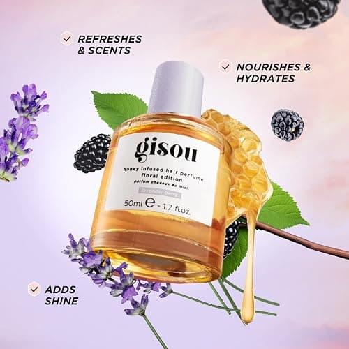 Gisou Honey Infused Hair Perfume – Long-Lasting Hair Fragrance with Mirsalehi Honey & Argan Oil, Lavender Berry,1.7 Fl Oz thumbnail 3