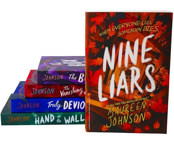 Truly Devious Series 5 Books Collection Set (Nine Liars (Hardback), Truly Devious, The Vanishing Stair, Hand On The Wall & The Box in the Woods) thumbnail 2
