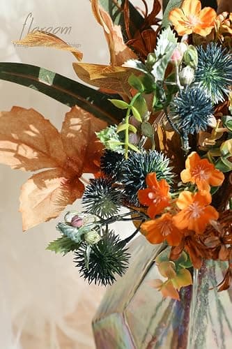 Floroom Artificial Greenery Stems Box Set, 39pcs with 8 Kinds of Faux Greenery Flowers Picks for DIY Bridal Bouquets Wedding Floral Arrangement Table Centerpieces, Earth Tones & Teal thumbnail 5