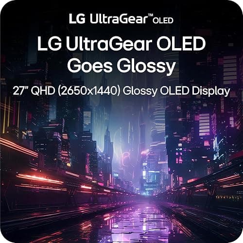 LG 27GX704A-B 27-inch Ultragear QHD (2650x1440) OLED Gaming Monitor 240Hz, 0.03ms, NVIDIA G-Sync Compatible, AMD FreeSync Premium Pro, VESA Display HDR TrueBlack400, HDMI 2.1, DisplayPort, Black thumbnail 3