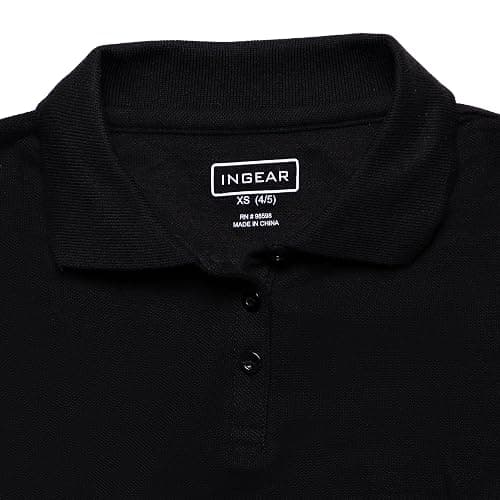 INGEAR Girls Short Sleeve Polo Shirt 2-Pack - School Uniform, Casual Wear, Moisture-Wicking, Breathable, Sizes 4-16 thumbnail 4
