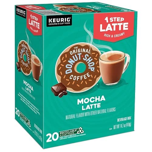 The Original Donut Shop Mocha One-Step Latte, Single Serve Coffee K-Cup Pod, Flavored Coffee, 20 Count thumbnail 14