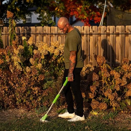 Grootpow WP5 Heavy Duty Weed Puller Tool, Stand Up Dandelion Weeder with 40" Handle, 3 Claws & Fiberglass Foot Pedal, Weeding Tool Made with Cast-Iron, Easily Remove Weeds Without Bending or Kneeling thumbnail 7