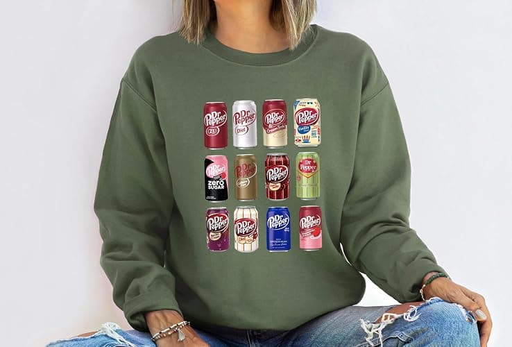 Till Death Dr. P.epper Sweatshirt, Dr. P.epper Shirt, Soda Vintage Tshirt, Gift for Soda Lover, Bottles Zero Sugar Lov thumbnail 6