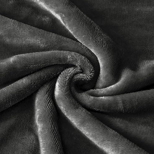 BEDELITE Body Pillow Cover with Zipper Closure, Super Soft and Cozy Fuzzy Fleece Pillowcase 20 x 54 Inches, Luxury Fluffy Plush Long Body Pillow Pillowcase for All Seasons(Dark Gray) thumbnail 6