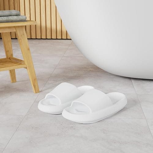BRONAX Pillow Slippers for Women and Men | House Slides Shower Sandals | Cushioned Thick Sole thumbnail 2