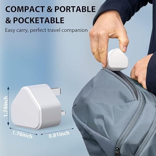 USB C Plug for iPhone 16 15 14 13 12 11 Pro Max Plus X XS XR 8, SE 2020, iPad Pro Air Mini, AirPods Pro, Samsung Galaxy, 25W Fast Charger USBC Type C Power Charging Head Adapter Charge Wall PD UK thumbnail 6