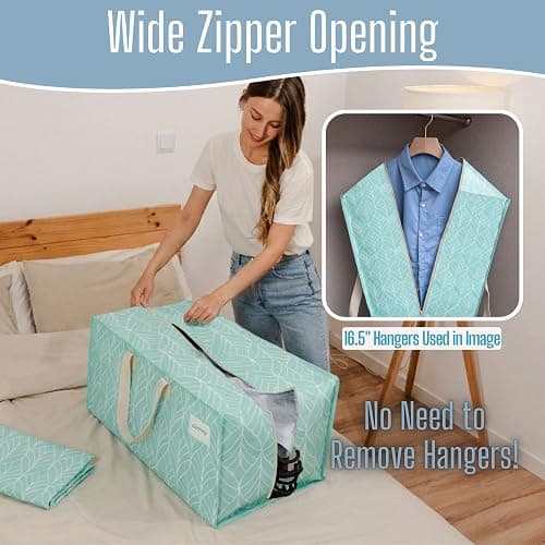 VENO 6 Pack Heavy Duty Moving Bags with Backpack Straps, Zippers & Handles, Extra Large Packing Bags for College Dorm Essentials, Moving Supplies Alternative to Cardboard Moving Boxes thumbnail 5