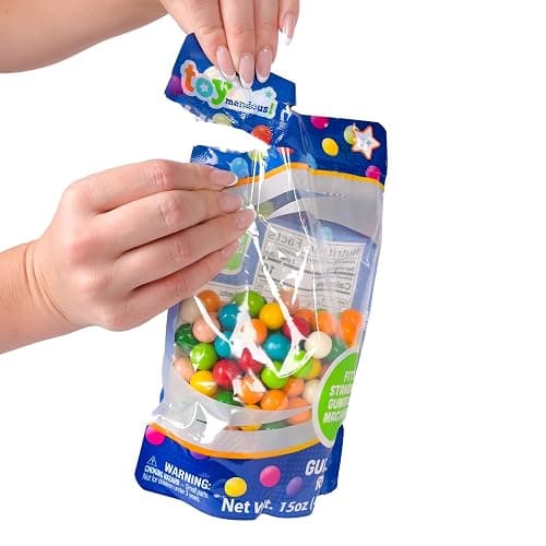 Toymendous Gumballs for Gumball Machine, 15oz Assorted Chewing Gum Fruit Flavored Bubble Gum, Gluten Free, 193 pieces thumbnail 6