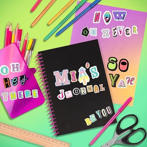 Fashion Angels 2,000+ Alphabet Sticker Book, Includes Fun & Colorful Craft Letter Stickers, Ideal for Accessorizing Kids & Teens Notebooks, Journals & More thumbnail 6