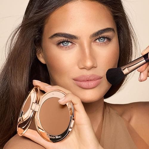 Charlotte Tilbury Airbrush Matte Bronzer - Smoothing & Blurring Powder Bronzer with an Airbrush Finish - Refillable Makeup Infused with Silky Mica & Hyaluronic Acid thumbnail 3