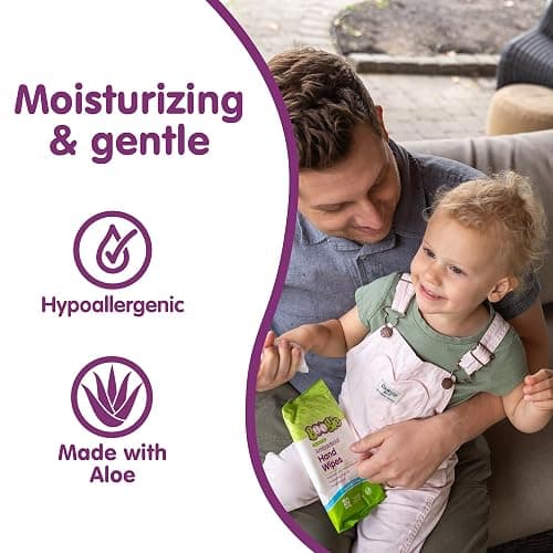 Boogie Antibacterial Hand Wipes - 100 Count | Hypoallergenic & Alcohol-Free, Travel and Diaper Bag Essential thumbnail 6