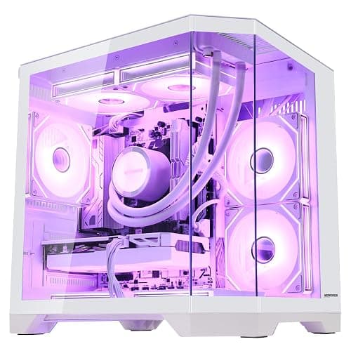 HOENGAGER Ocean of Stars Gaming PC - RTX 5070TI 16G - AMD Ryzen 7 7800X3D, 32GB DDR5 RAM, 1TB PCIe + 2TB SATA SSD, 11 AC Wi-Fi, 850 PSU, Windows 11 Pro - Desktop Computer thumbnail 2