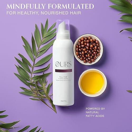 hOURS haircare Full-Time Plumping Mousse for Women | Professional Volumizing No Crunch Foam Long-lasting Volume Body & Bounce | Sulfate, Paraben, & Cruelty Free, Award-Winning Styling Product | 6 oz thumbnail 8