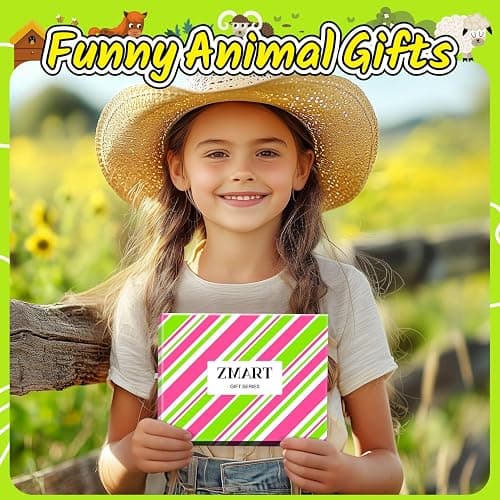 Zmart Cute Animal Socks for Girls - Chicken Horse Goat Socks, Dog Cow Gifts for Kids thumbnail 4