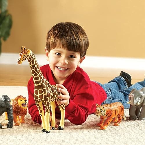 Learning Resources LER0693 Jumbo Jungle Animals, Multicolored thumbnail 2