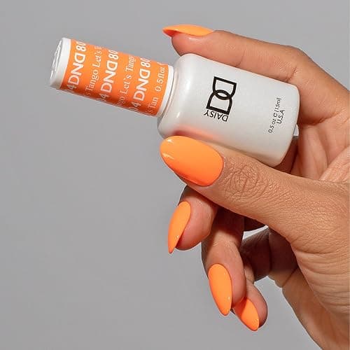 DND Gel Polish Set, Orange Collection, UV/LED GelPolish and Air Dry Nail Lacquer, Matching Chip-Free Polish Duo, 0.5 Fl Oz Each thumbnail 2