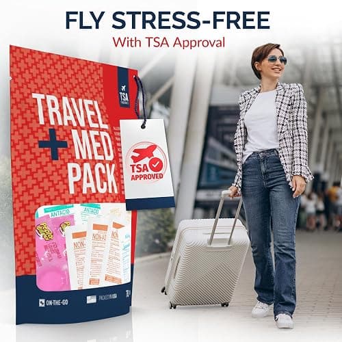 Travel Medicine Kit - 78-Piece TSA-Friendly Med Pack for Flights, Cruises & International Travel | Individually Wrapped Medication Essentials for Any Occasion thumbnail 5