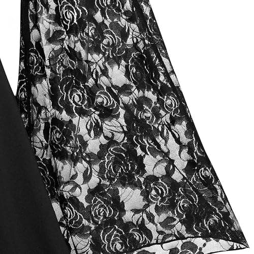 Gothic Vintage Lace Patchwork Women Dress Plus Size Goth Bandage Ladies Spaghetti Strap Dresses thumbnail 4