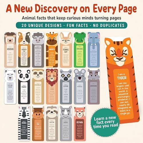 Only Zest 100 Quality Bookmarks for Kids – 2x6 inches – Multiple Designs | Fun Bulk Book Marks for Reading, Classroom Rewards, Student Gifts, Teacher Supplies thumbnail 4