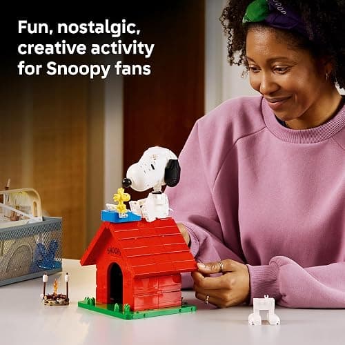 LEGO Ideas Peanuts: Snoopy's Doghouse 21368 | Collectible Building Set for Adults, Ages 18+, Relaxation Activity, Display for Home Office & Bedroom, 964 pieces thumbnail 3