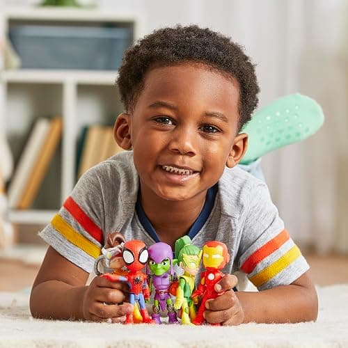 Spidey and his Amazing Friends Hasbro Marvel, Friends & Foes Pack, 5 Action Figures, 4-Inch, Preschool Super Hero Toys for Kids Ages 3 and Up (Amazon Exclusive) thumbnail 2