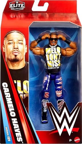 Mattel WWE Elite Action Figure & Accessories, Series #121, 6-inch Collectible Carmelo Hayes with 25 Articulation Points & Swappable Hands thumbnail 6