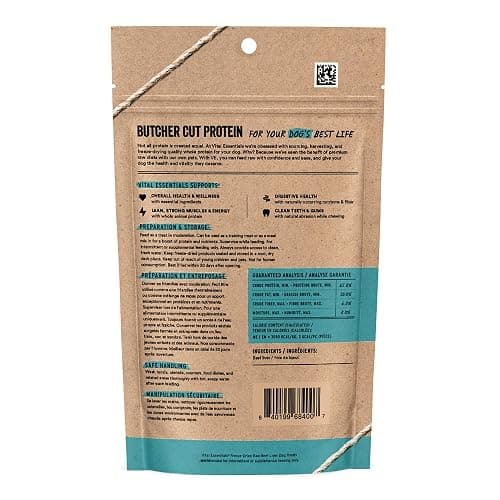 Vital Essentials Single Ingredient Beef Liver Dog Treats, 2.1 oz | Freeze-Dried Raw | Healthy, All Natural Training Treats | Grain Free, Gluten Free, Filler Free thumbnail 2