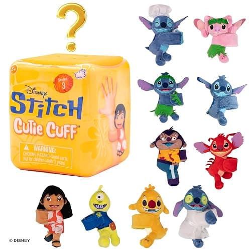 Disney Stitch Cutie Cuff - Mystery Plush Slap Bracelet - Series 3 thumbnail 2