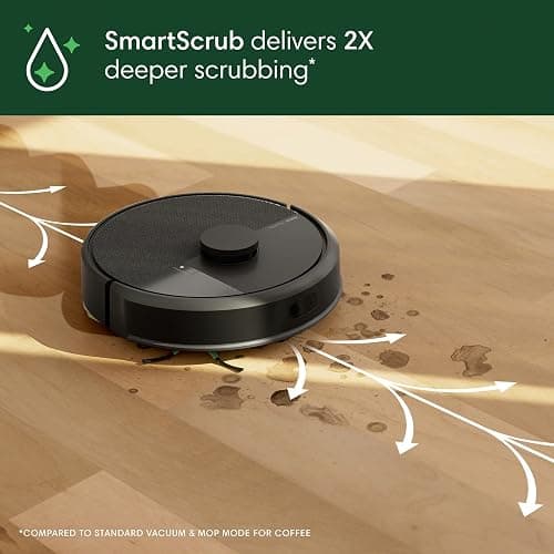 iRobot Roomba 104 Combo Robot Vacuum & Mop with AutoEmpty Dock - Amazon Exclusive, Self-Empties for 75 Days, Intense Power-Lifting Suction, LiDAR, Multi-Cleaning Modes, Avoids Mopping Carpet thumbnail 8