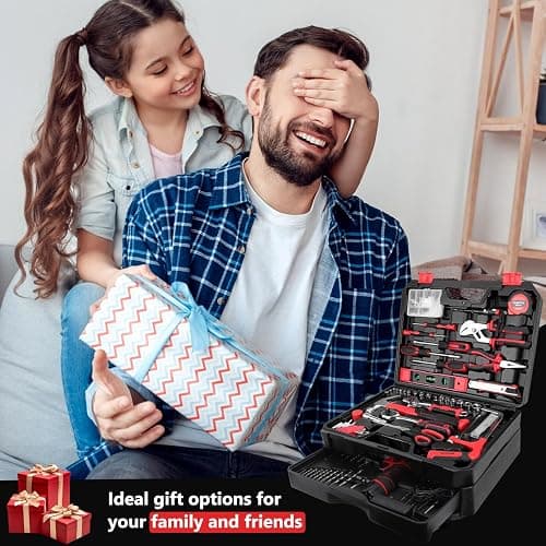 KingTool 276-Piece Tool Set Kit - Tool kit with 12V Cordless Power Drill Driver Toolbox Storage Case with Drawer, Drill Set Perfect for Homeowner, Diyer, Handyman thumbnail 9