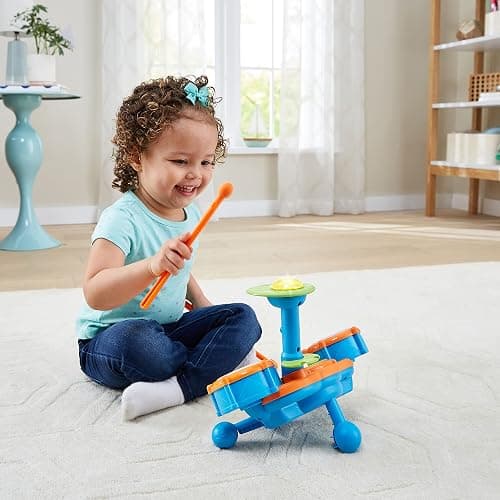 VTech KidiBeats Drum Set (Frustration Free Packaging) - Orange - Frustration Free Packaging thumbnail 4