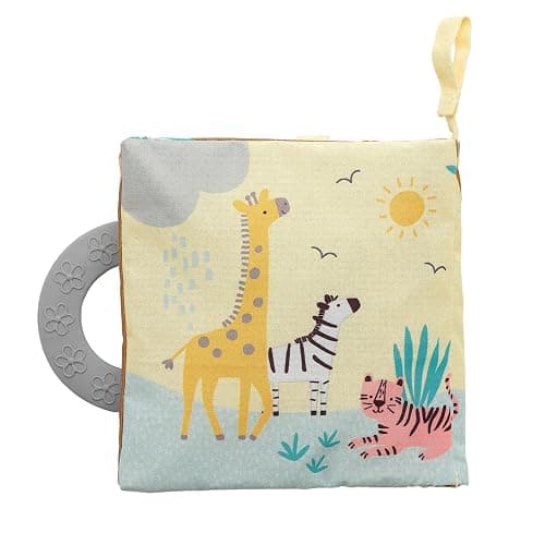 Lambs & Ivy Jungle Friends Developmental Soft Book & Elephant Plush Toy Gift Set thumbnail 9