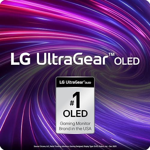 LG 27GX790B-B 27” Ultragear QHD (3440 x 1440) OLED Gaming Monitor, Dual Mode (QHD 540Hz/ HD 720Hz), 0.02ms, TrueBlack 500, NVIDIA G-Sync Compatible, AMD FreeSync Premium Pro, DP 2.1, USB-C, Black thumbnail 3