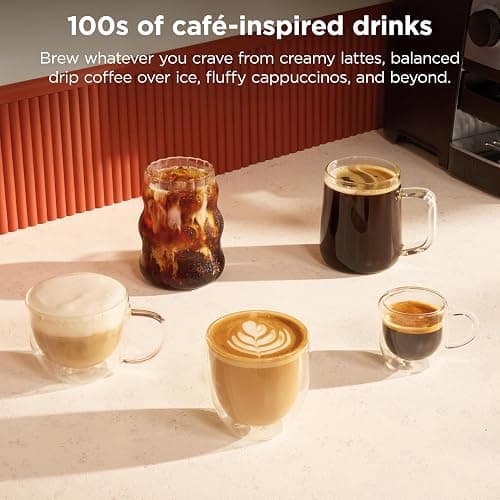 Ninja Luxe Café Mini, Espresso Machine & Drip Coffee, Stainless, ES301 | Built-in Burr Grinder, Precision Scale & Manual Steam Wand, Lattes, Cappuccinos & More thumbnail 9