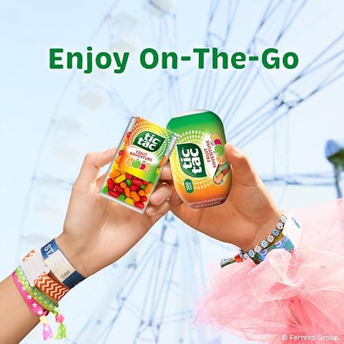 Tic Tac Bulk Fruit Adventure Refill Bag, On-the-Go Pocket-Sized Mints, Includes Empty Refillable Pack, 17.2 oz thumbnail 5