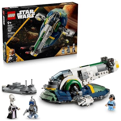LEGO Star Wars: Attack of The Clones Jango Fett's Starship Building Toy - Pretend Play Set for Boys & Girls, Ages 9+ - Gift for Birthdays - Collectible Model Kit & Kids Room Decor - 75433 - Image 1