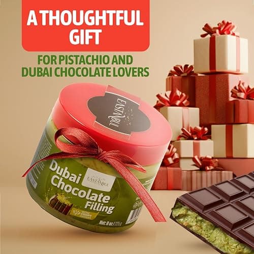 Eastanbul Dubai Chocolate Bar Mixture, 8oz, Dubai Chocolate Bar Pistachio Filling, Crispy Premium Kataifi and Pistachio Cream, Single Ingredient to Make Viral Candy, No Palm Oil thumbnail 9