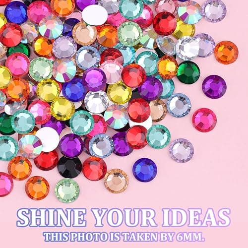 22000Pcs Resin Rhinestones for Bedazzling with Tweezers, Multicolor 2/3/4mm Rhinestones for Crafting with 3Pcs 10ml B7000 Jewelry Glue for DIY Crafts Clothing Tumblers Shoes Fabric Nail Art thumbnail 7