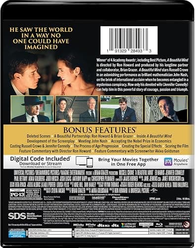 A Beautiful Mind - 4K Ultra HD + Blu-ray + Digital thumbnail 3